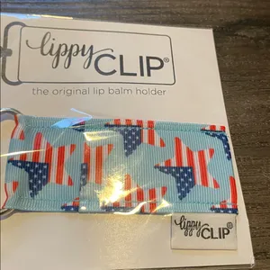 LippyClip Star Pattern Lip Balm Holder Red thumbnail 2