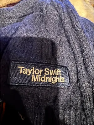 Taylor Swift Midnights Navy Blue Cable Knit Cardigan thumbnail 7