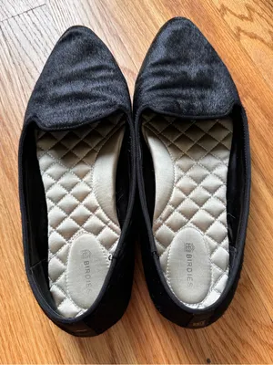 Birdies Women’s Black Haircalf Slip-On Flats Loafers Size 10 thumbnail 10