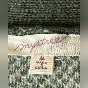 Mystree Womens Soft Cardigan Sweater Size Medium Button Up Pockets Multi Pattern thumbnail 12