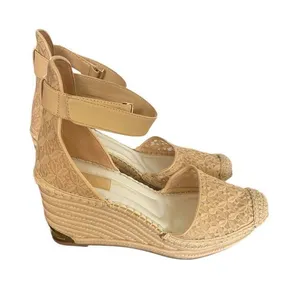 Franco Sarto Marsha Espadrille Wedge Sandals Beige Size 8.5 M thumbnail 1