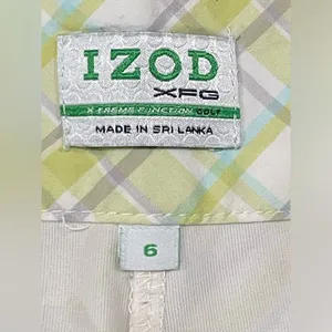 IZOD XFG Xtreme Function Golf Skort - Green Plaid Size 6 thumbnail 10