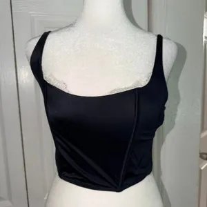 Abercrombie & Fitch Lace‎ and Satin Bustier Size Small NWT Black thumbnail 2