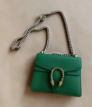 GUCCI Dionysus Emerald Green Leather Mini Crossbody Bag thumbnail 1