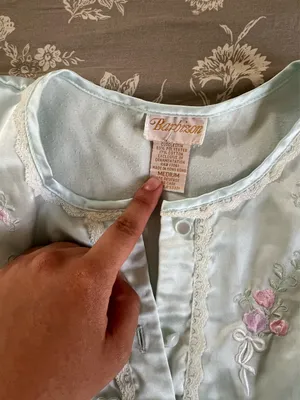 Vintage Nightgown Blue Size M thumbnail 2