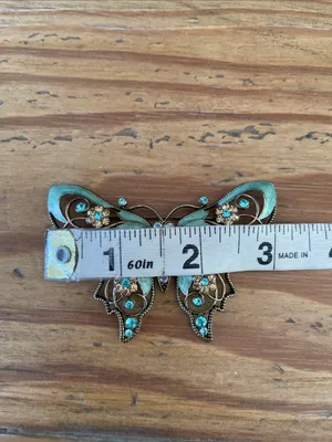 Vintage Nina Ricci for Avon Enamel Butterfly Brooch thumbnail 7