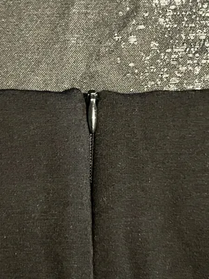 Saks Fifth Avenue Womens XL NWT Pleated Flap Pocket Utility Mini Skirt- Black thumbnail 4