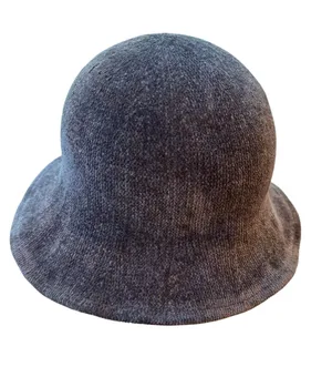 Scala Chenille Cloche Hat Grey NWT One Size thumbnail 1