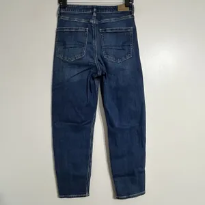American‎ Eagle Mom Jeans Womens 4 Short Blue High Rise Stretch Denim thumbnail 9