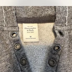 Abercrombie and Fitch Gray Hooded Sweatshirt thumbnail 3