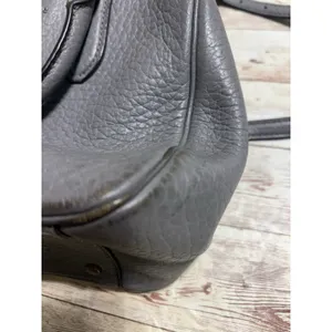 Kate Spade New York Leighton Pebbled Leather Gray Satchel Handbag Old Purse thumbnail 10