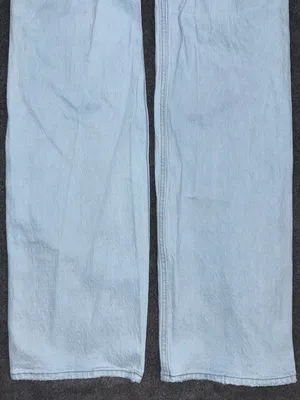 Abercrombie Fitch Jeans 90s Relaxed High Rise Light Wash Denim Distressed 2 LONG thumbnail 6