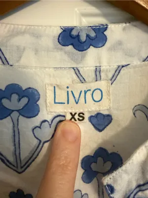 Livro Blockprint Tunic Size XS STAIN White thumbnail 2