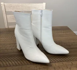 SHEIN Leather Booties thumbnail 1