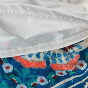 Fig and Flower Blue Floral‎ Medallion Boho Tiered Midi Dress Womens Large thumbnail 8