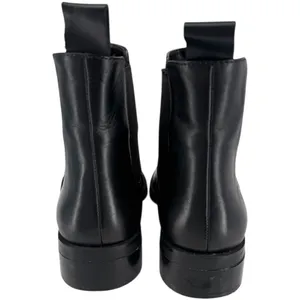 ZARA Women's Black Leather Chelsea Ankle‎ Boots Size 7.5 (EU 38) Minimalist thumbnail 6