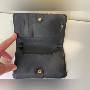 Henry Bendel‎ Sparkling Black Phone Case Wallet thumbnail 7