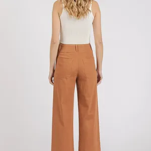 Mittoshop Twill Patch Pocket High Rise‎ Wide Leg Pants thumbnail 5