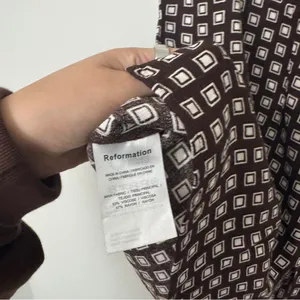 Reformation Marlowe Sleeveless Brown Slip Dress In Palladio XS thumbnail 7