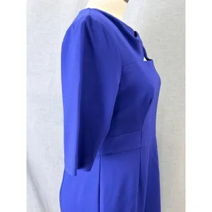 Trina Turk Romanova Cobalt Blue Cutout Sheath Dress‎ Size 14 Office Wear thumbnail 7