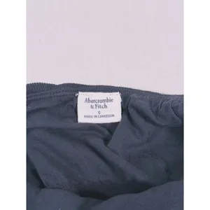 Abercrombie & Fitch Ribbed Strapless Top Slit Size S Black Minimal Y2K Going Out thumbnail 4