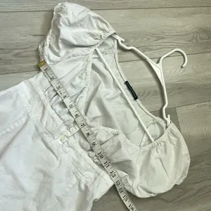 Brandy Melville Top milkmaid striped crop blair womens White (one size) coquette thumbnail 7