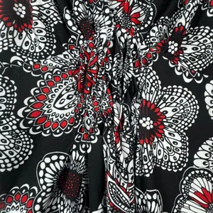 Kim Rogers Y2K 90s Top Medium Black Floral Paisley Boho Teacher Flowy Workwear thumbnail 7