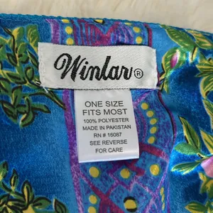 Winlar Blue Purple Floral Kaftan thumbnail 7