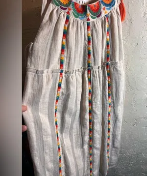 THML Multicolor Embroidered Dress NWOT Summer beach Bohemian resort thumbnail 2