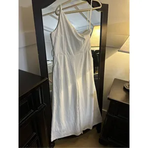 NEW Dressy 1 Shoulder Wide Leg Jumpsuit Romper Pockets L NO BELT thumbnail 4
