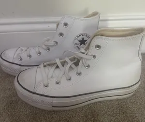 White Converse High-Top Sneakers thumbnail 1