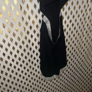 Rhinestone cutout little black dress size S thumbnail 5