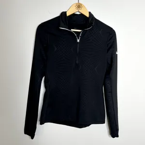 Nike Pro Hyperwarm Black Quarter Zip Top thumbnail 4