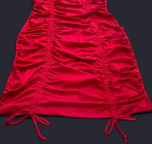 Heart & Hips Scarlet Red Ruched Mock Neck Dress thumbnail 7
