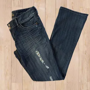 Express Stella Barely Boot Low Rise Jeans Distressed Y2K Indie Sleaze thumbnail 1