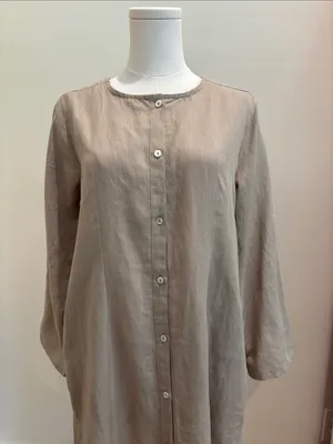 Embellish by Creative Concepts Dress Cotton Linen Maxi Size Small thumbnail 3