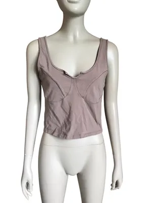 Abercrombie & Fitch Brown Crop Top thumbnail 2