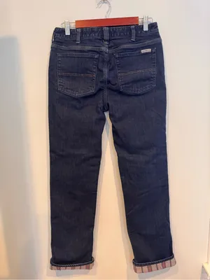 Carhartt Flannel Lined Straight Leg Jeans Size 8 thumbnail 6