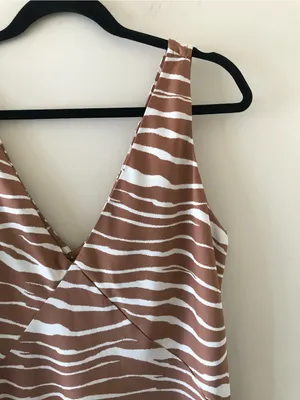 A New Day Zebra-Print Midi Slip Dress thumbnail 3