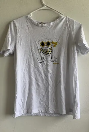 Barbour Womens White Pug Graphic T-Shirt Short Sleeve Crew Neck Size US 4 3825 thumbnail 1