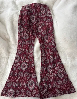Anthropologie Patterned Bell Bottom Pants thumbnail 3