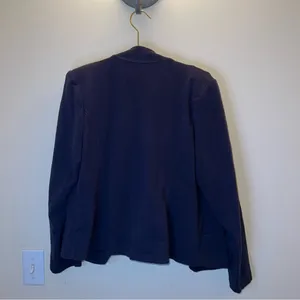 Tommy Hilfiger Navy Zip Front Jacket Gold Logo Details Size L‎ thumbnail 2