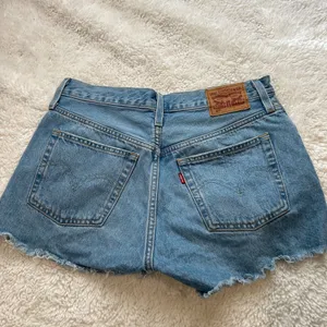 Levis 501 HR Cut Off Denim Shorts 28 Boho Festival Beach Indie Summer Resort thumbnail 2
