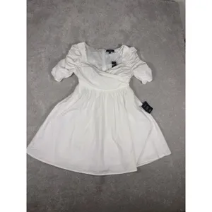 lulus white babydoll dress nwt small‎ lined thumbnail 3