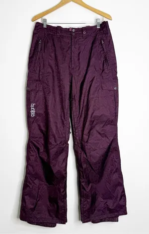 Burton Purple Snow Pants Women’s Large Cargo Ski Snowboard Insulated Pants thumbnail 1