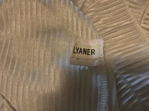 Lyaner Cream Pleated Short Sleeve Button Up Blouse White thumbnail 2