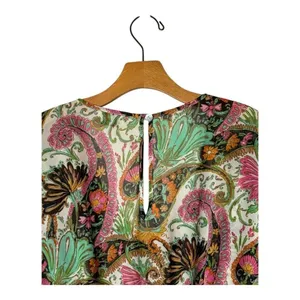 Show Me Your Mumu Romper Women Large‎ Green Pink Paisley Palace Rowdy Romper thumbnail 6