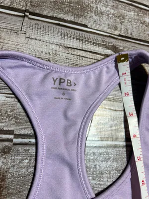 Abercrombie YPB Lavender Racerback Sports Bra thumbnail 3