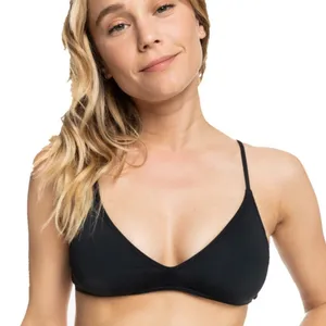 NWT Roxy Women’s Black‎ Triangle Bikini Top - Medium thumbnail 1