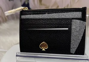 Kate Spade Black Card Wallet with Gold Accent thumbnail 1